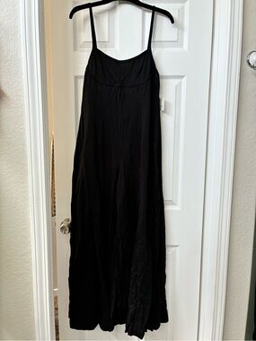 Free People “Morey” Black Boot Cut Jumpsuit